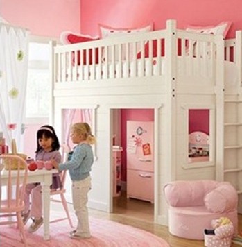 Giường tầng cho bé gái