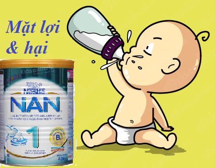 Lợi – hại khi dùng sữa Nan Nga 1 400g cho con trẻ Lợi - hại khi dùng sữa Nan Nga 1 400g cho con