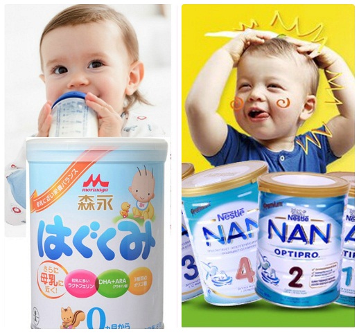 Cuộc tranh luận thú vị giữa sữa Morinaga và sữa Nan So sánh sữa Nan và sữa Morinaga Nhật