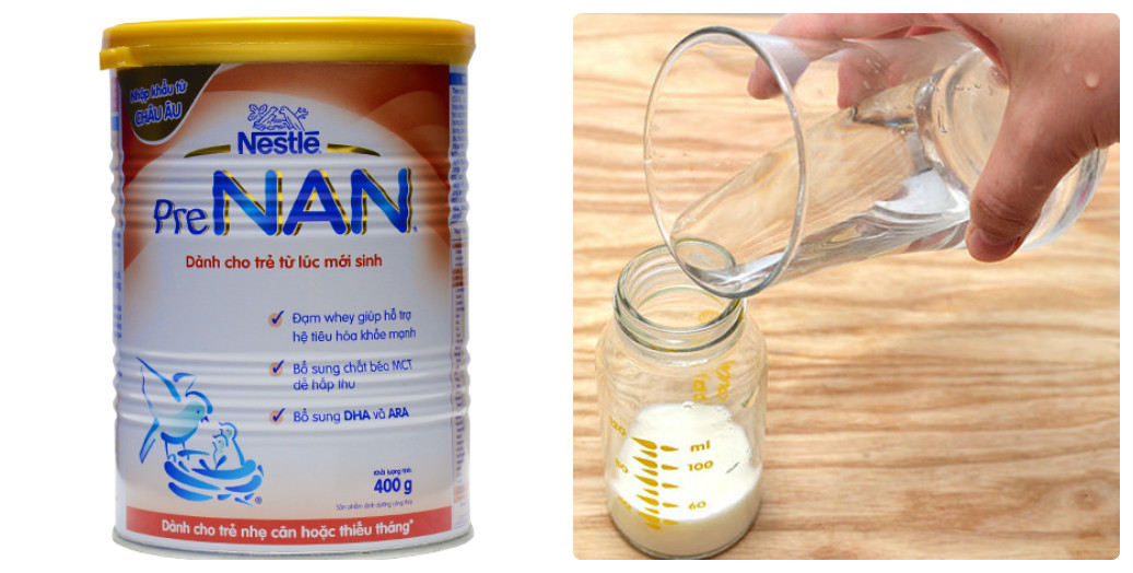 Hướng dẫn cách pha sữa Nan Pre cho trẻ nhẹ cân, thiếu tháng cách pha sữa Nan Pre cho trẻ nhẹ cân, thiếu tháng