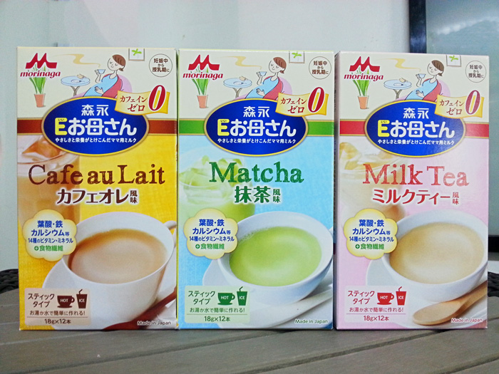 Sữa bầu Morinaga trà xanh, trà sữa, cafe mẫu mới