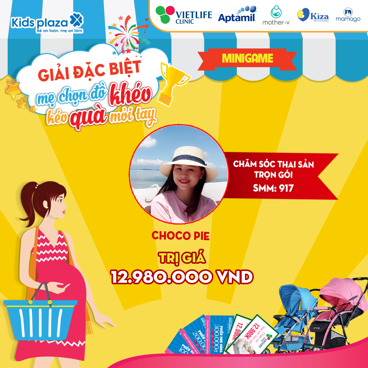 Công bố kết quả minigame “Mẹ chọn đồ khéo – Kéo quà mỏi tay” tháng 12