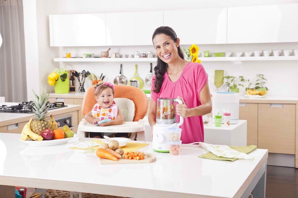 Máy xay thức ăn cho trẻ Philips Avent 2 trong 1 rất tiện lợi