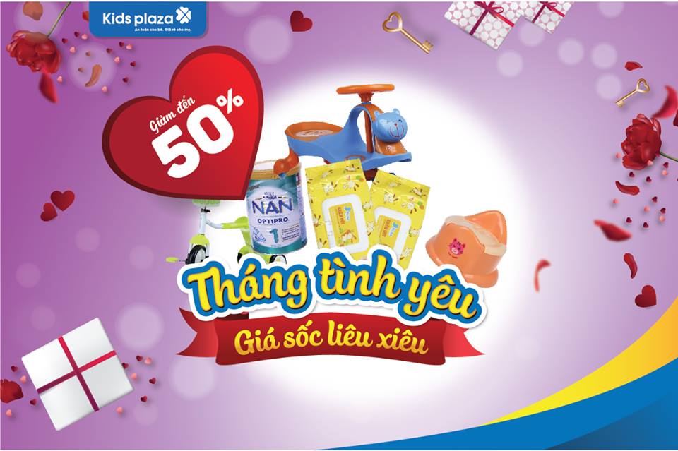 Giảm ngay 50% hàng trăm sản phẩm trong tháng tình yêu