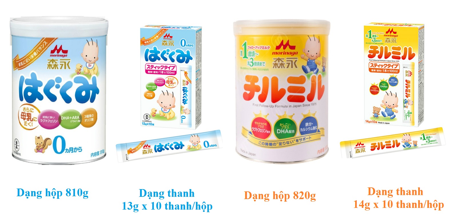 Sữa Morinaga nội địa