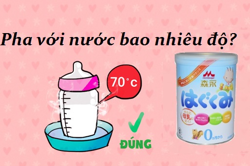 Pha sữa bột Morinaga số 0 với nước bao nhiêu độ? Pha sữa bột Morinaga số 0 với nước bao nhiêu độ?