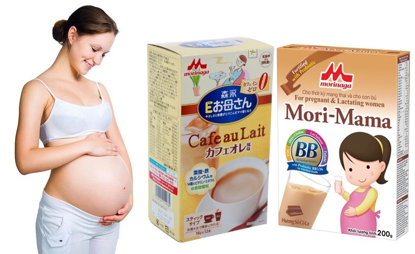 Review đánh giá sữa bầu Morinaga café và Mori Mama socola của mẹ Ken