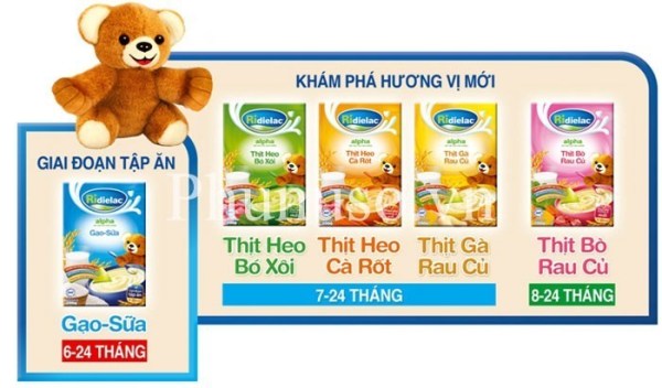 Tất tần tật thông tin mẹ nên biết về bột ăn dặm Ridielac Vinamilk