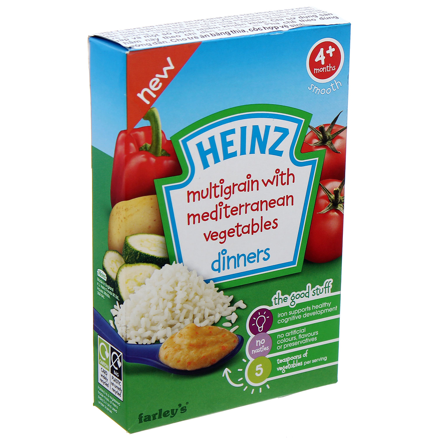 bột ăn dặm Heinz vị ngũ cốc và rau củ hỗn hợp