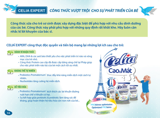 Sữa Celia của Pháp