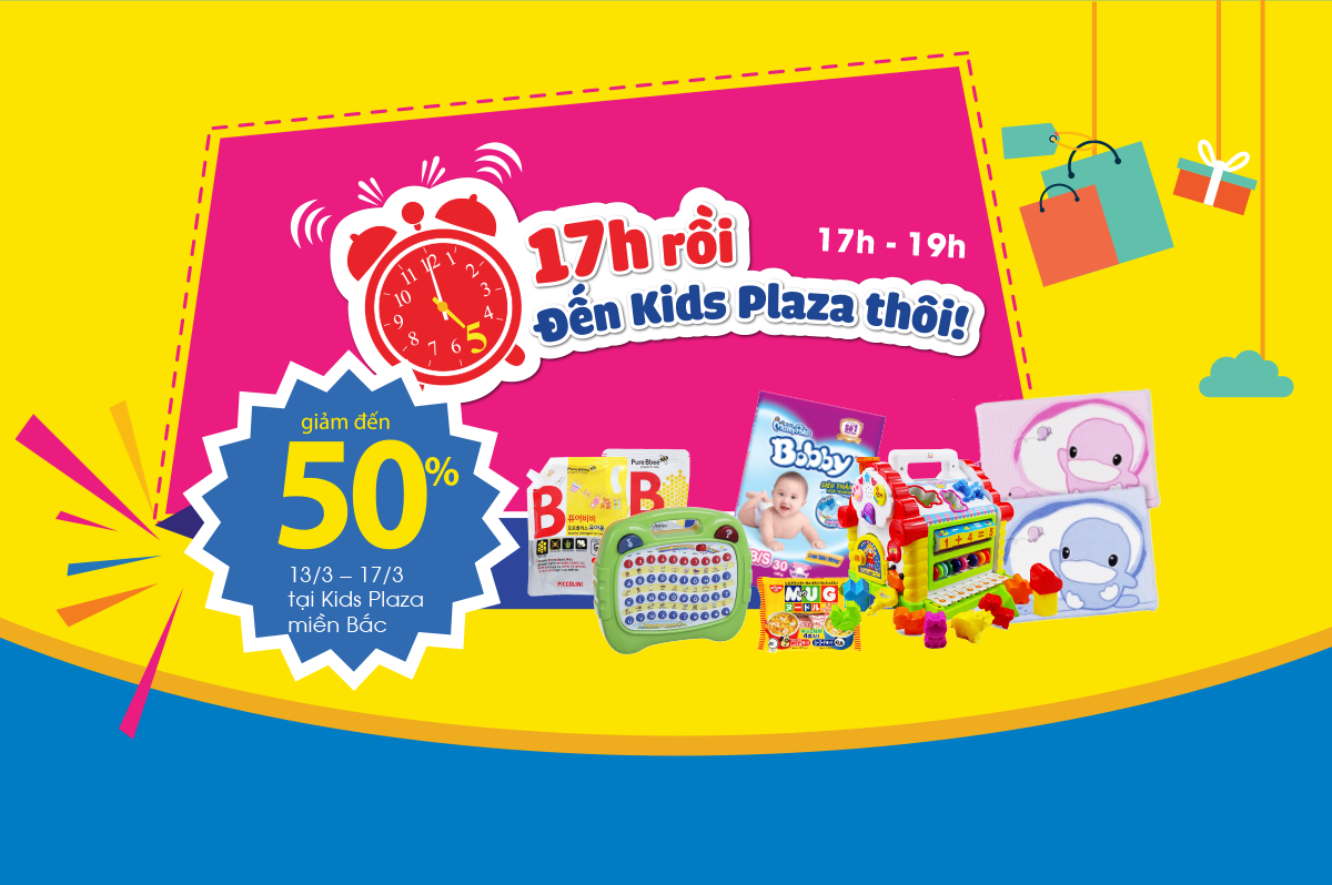 Săn hàng giá Sốc giảm tới 50% tại Kids Plaza
