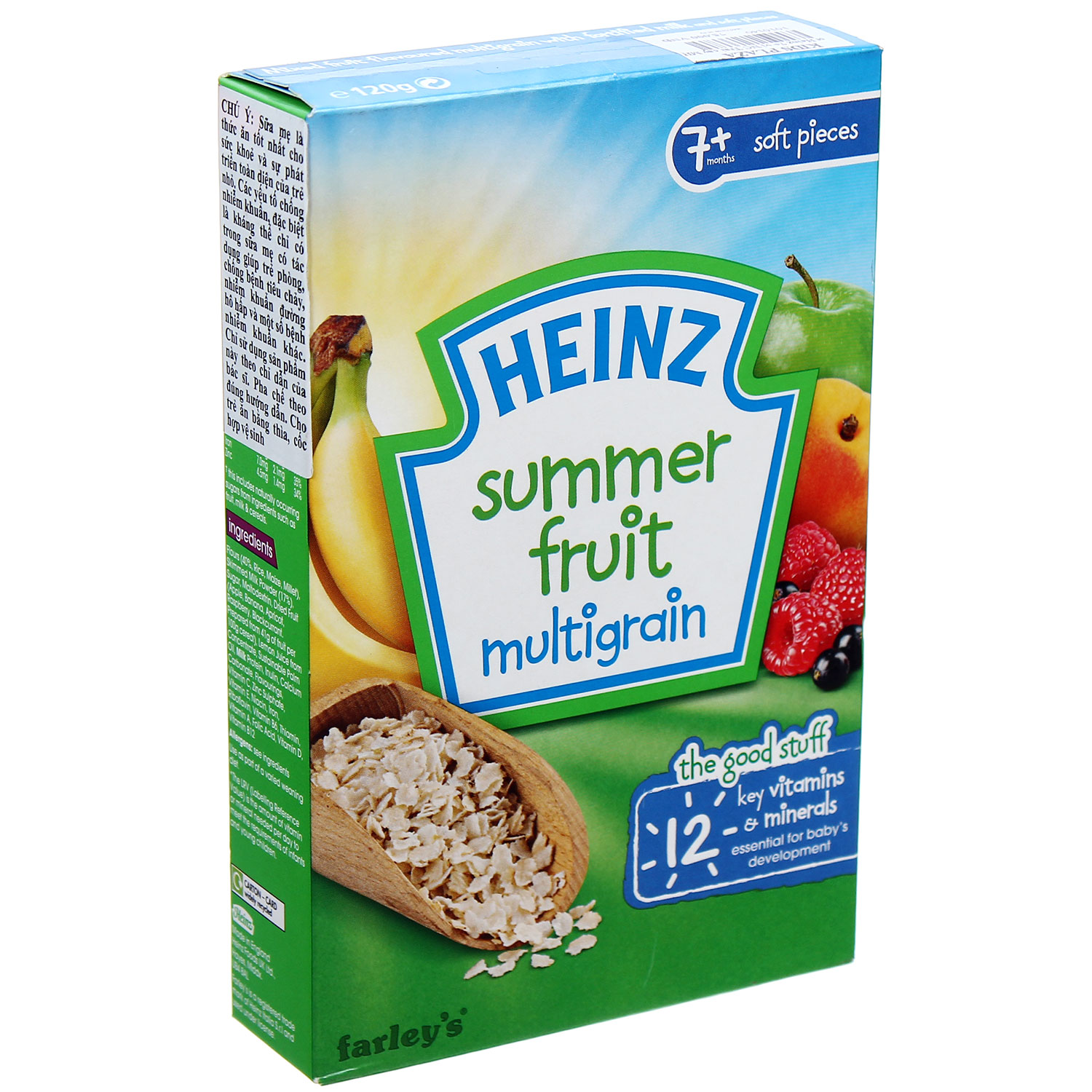 bột ăn dặm Heinz vị ngũ cốc trái cây mùa hè