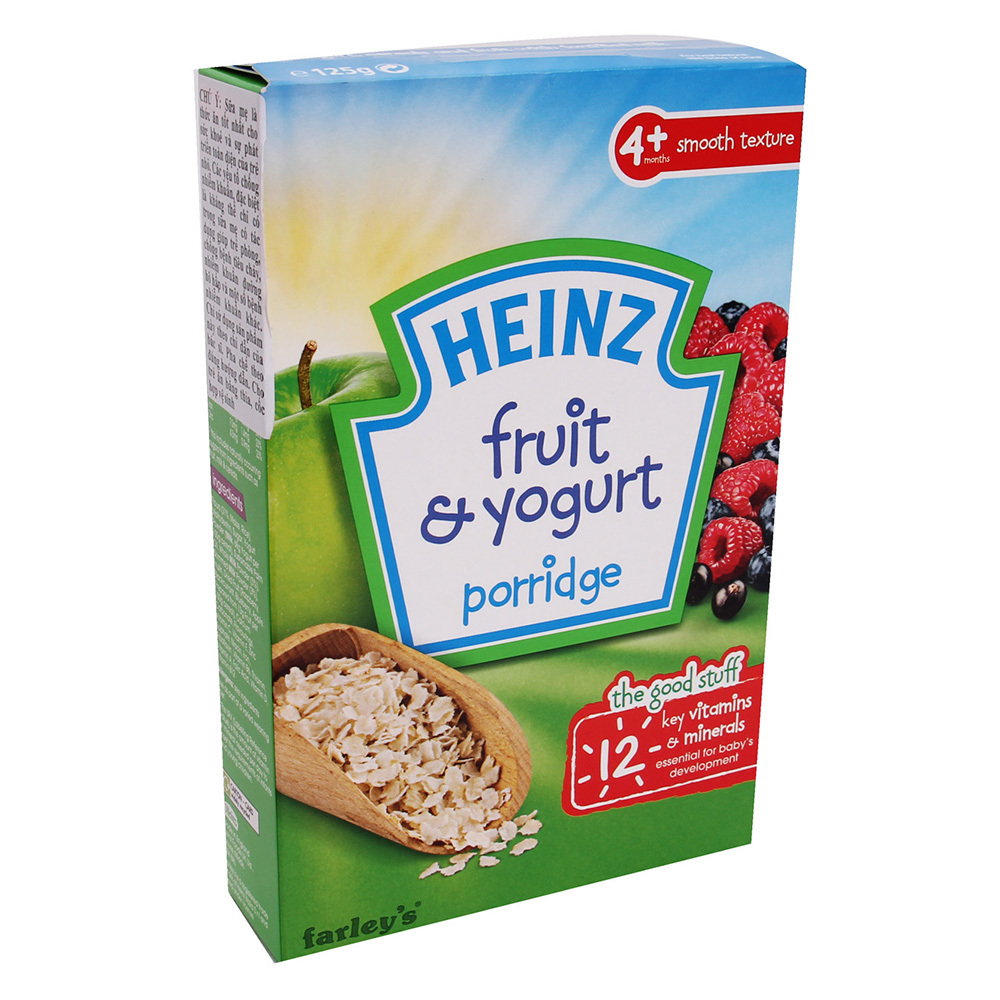 Bột ăn dặm Heinz vị ngũ cốc sữa chua trái cây