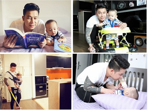 Chồng người ta: ca sĩ Lê Hoàng vừa chăm con vừa giúp vợ việc nhà