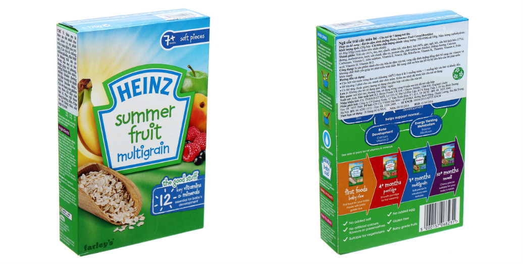 Hướng dẫn sử dụng bột ăn dặm Heinz vị ngũ cốc trái cây mùa hè Hướng dẫn sử dụng bột ăn dặm Heinz vị ngũ cốc trái cây mùa hè