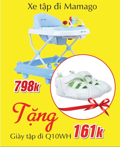 Mua xe tập đi tặng giày tập đi trị giá 161k