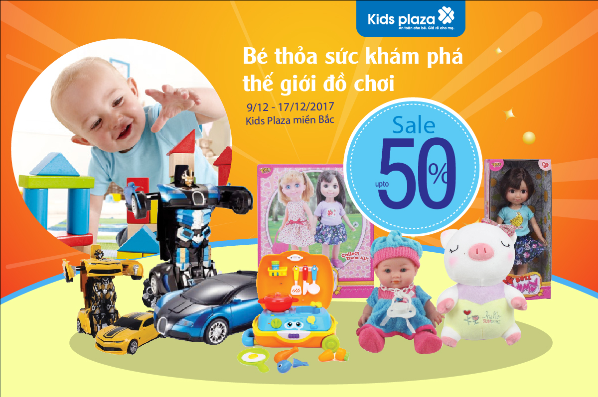 Ngàn ưu đãi giảm giá tới 50% duy nhất tại Kids Plaza miền Bắc