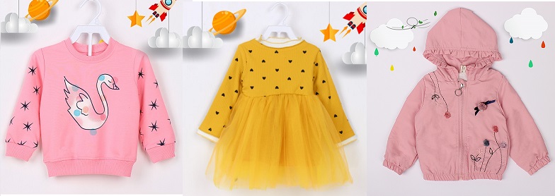 Bộ sưu tập quần áo sơ sinh cho bé gái mùa đông