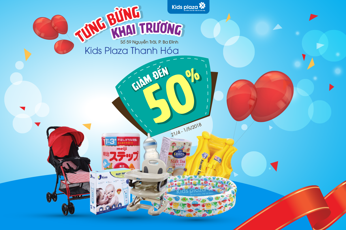 Từng bừng khai trương Kids Plaza Thanh Hóa mua sắm thả ga chỉ với 5000đ