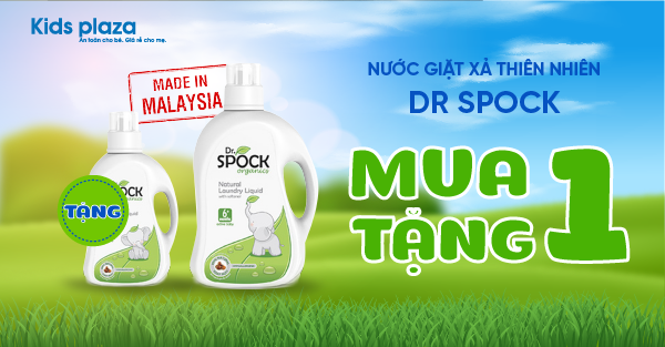 Nước giặt xả thiên nhiên Organic Dr.Spock – sự lựa chọn an toàn cho làn da mỏng manh của bé