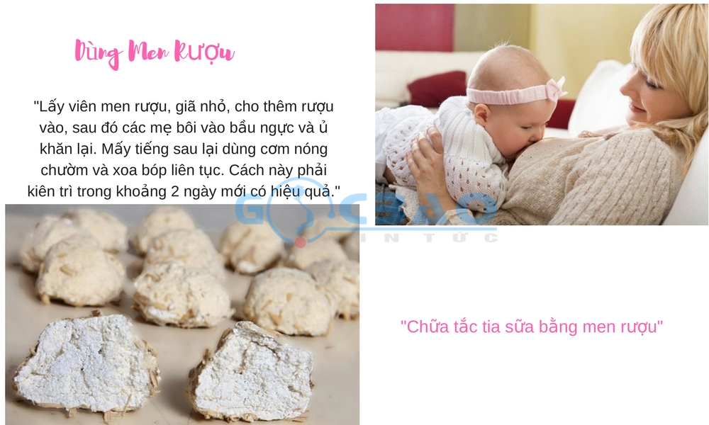 mẹo chữa tắc tia sữa 