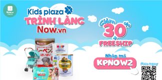Tin vui: Đặt hàng Kids Plaza giảm 30% qua now.vn!
