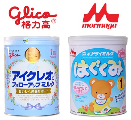 So sánh sữa Glico và Morinaga, nên chọn loại sữa nào cho bé?