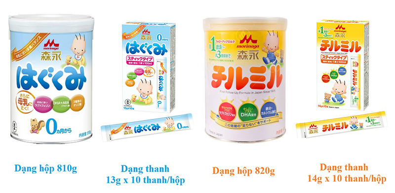 Sữa Morinaga nội địa 