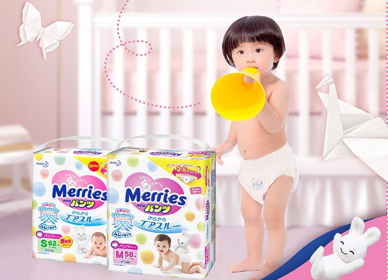 Bỉm Merries mấy tiếng thay 1 lần? Kiến thức chọn size bỉm cho bé