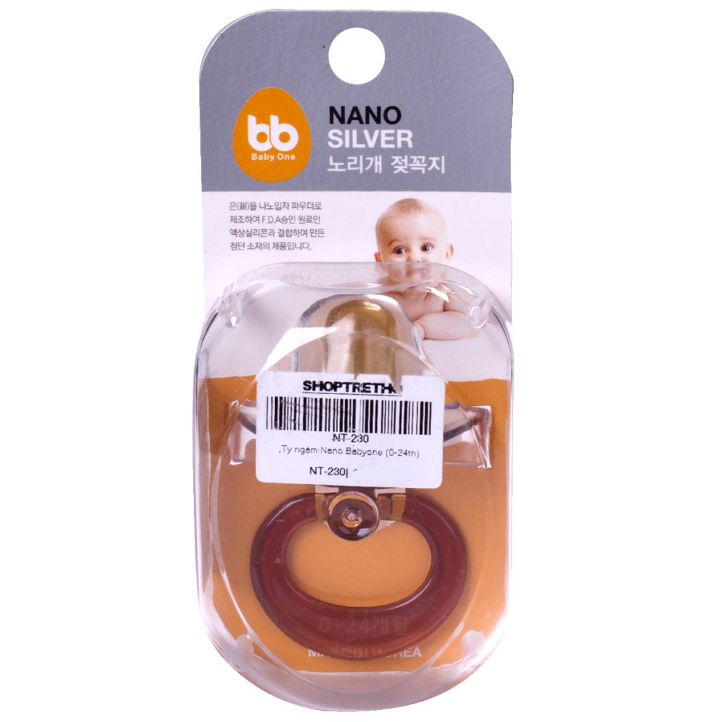 Ty ngậm Nano Silver baby one