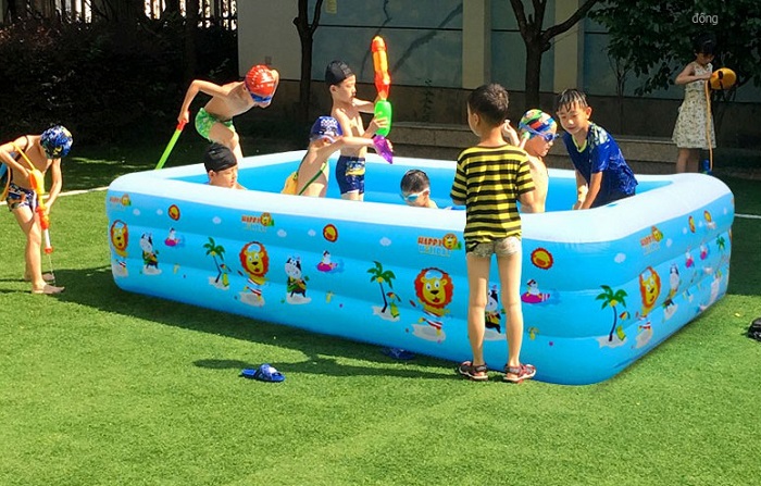 Cách sử dụng bể bơi phao