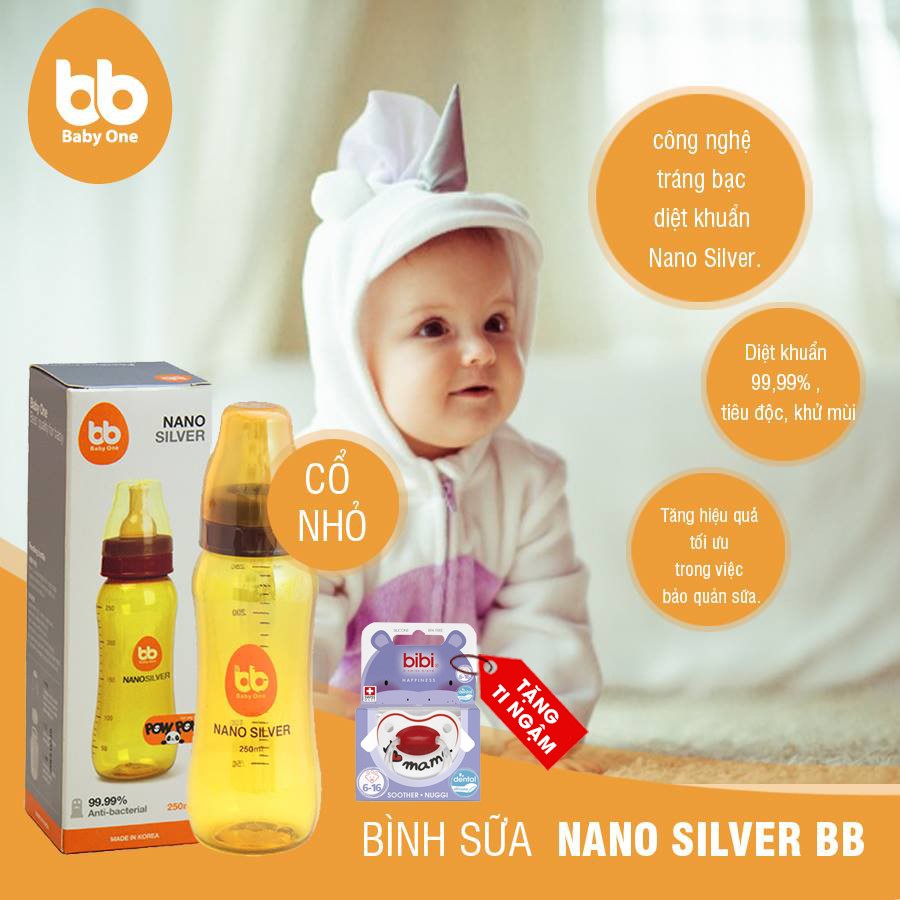 bình sữa nano silver