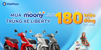 “Mua Moony – Trúng xe Liberty” – Tổng trị giá giải thưởng tới 180 triệu đồng