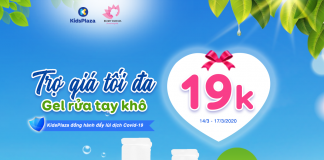 Trợ giá 10.000 sản phẩm – Gel rửa tay khô 19K