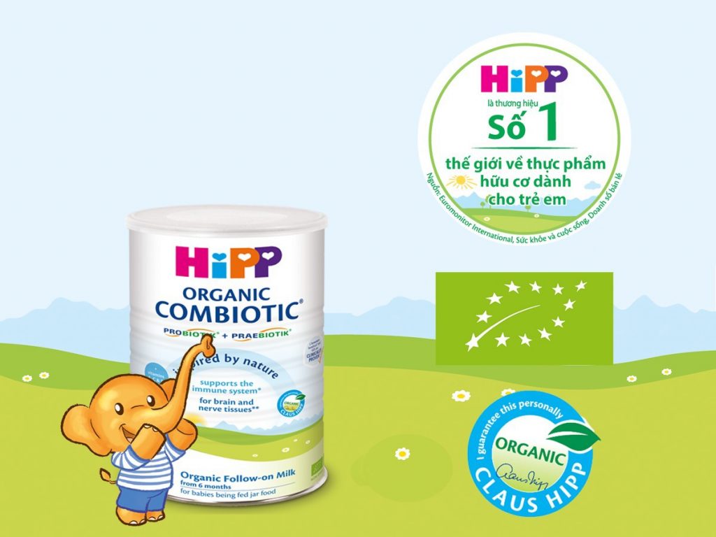 Sữa Hipp - thương hiệu số 1 về thực phẩm hữu cơ dành cho trẻ em