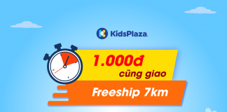 KidsPlaza miễn phí giao mọi đơn hàng bán kính 7km trong mùa dịch Covid