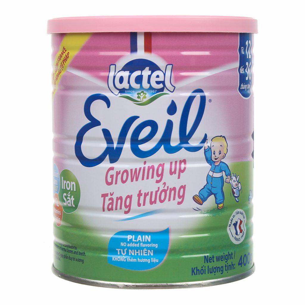 Sữa bột Lactel Eveil dành cho trẻ bao nhiêu tháng tuổi?