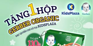 Tặng bột Gerber Organic Mới – Đặc quyền chỉ có tại KidsPlaza
