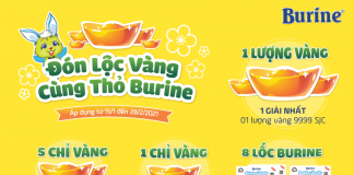 Đón Lộc Vàng cùng Thỏ Burine – Tổng giá trị quà tặng lên đến 200.000.000đ