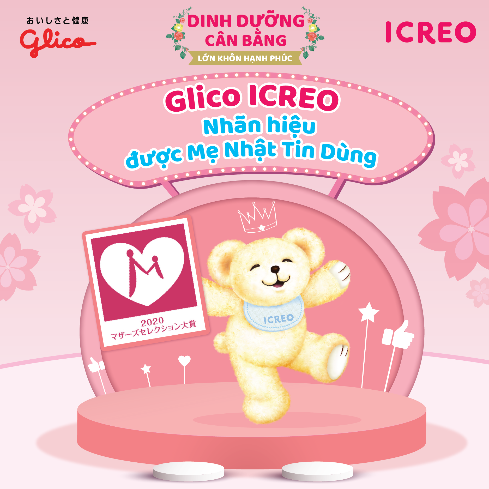 Glico ICREO – Nhãn hiệu được mẹ Nhật tin dùng –
