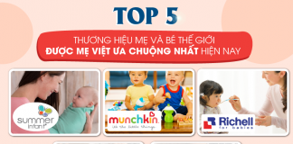Top 5 thương hiệu Mẹ và bé thế giới được mẹ Việt ưa chuộng nhất hiện nay