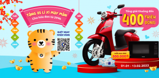 Chương trình “Cuối năm tặng Xe sang, Đầu năm trúng Lộc Vàng” – Tổng quà tặng trị giá 400.000.000đ