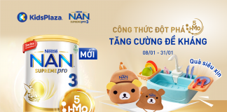 Sữa NAN Supreme Pro với công thức đột phá mới – Tặng quà siêu xịn trong tháng 1