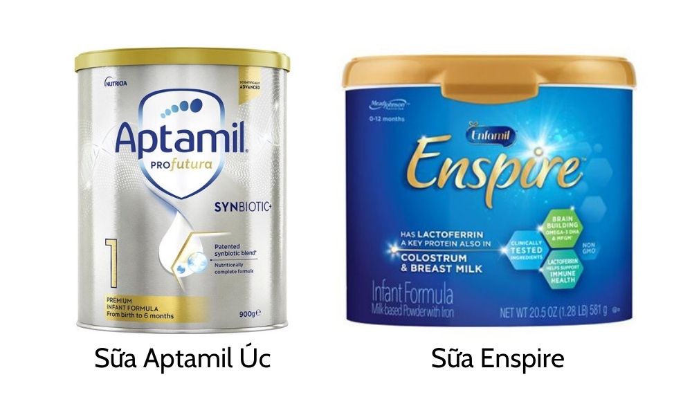 So sánh sữa Enspire và Aptamil Úc loại nào tốt hơn, phù hợp nhất với bé?