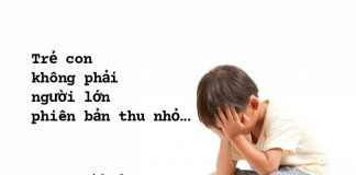 Trẻ con không phải người lớn phiên bản thu nhỏ