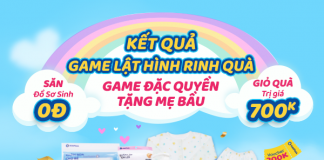 Kết quả Game lật hình rinh quà, săn đồ sơ sinh 0 đồng