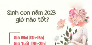 Giờ sinh tốt trong năm 2023 con gặp may mắn, hạnh phúc