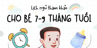Lịch sinh hoạt tham khảo cho bé từ 7 – 9 tháng tuổi!