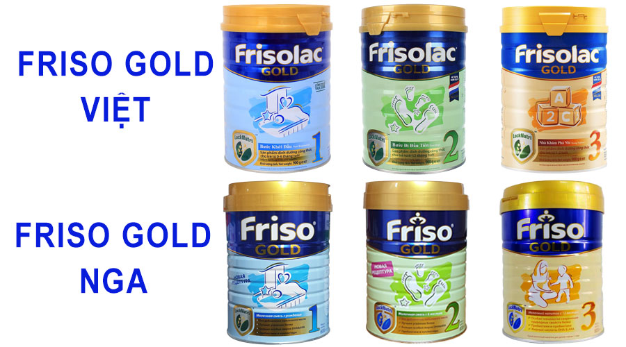 Sữa Friso Gold Nga và Việt khác nhau gì? Loại nào tốt hơn?