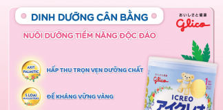 Glico ICREO – Dinh dưỡng Cân Bằng cho con phát triển toàn diện, lớn khôn hạnh phúc!